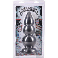 Анальная пробка для фистинга Doc Johnson American Bombshell Triple Payload Gun Metal — Просмотреть изображение 3