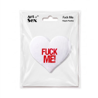 Пестис-сердечки Art of Sex - Fuck me, белый — Просмотреть изображение 3