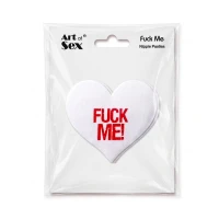 Пестис-сердечка Art of Sex - Fuck me, білий — фото 3