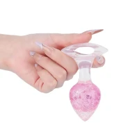 Анальная пробка Liebe Seele Heart-shaped Crystal Anal Plug - Pink Small — Просмотреть изображение 3