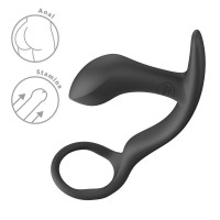 Анальна пробка з ерекційним кільцем Fun Factory BOOTIE RING Black (м'яте паковання!!!) — Переглянути зображення 7
