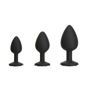 Набір силіконових анальних пробок BMS Roses Til’ Dawn Silicone Anal Plug Kit (пошкоджене паковання!!!)