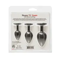 Набір силіконових анальних пробок BMS Roses Til’ Dawn Silicone Anal Plug Kit (пошкоджене паковання!!!) — Переглянути зображення 13