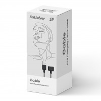 Зарядка (запасний кабель) для іграшок Satisfyer USB charging cable Black (відкрите паковання!!!) — Переглянути зображення 6