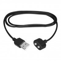Зарядка (запасний кабель) для іграшок Satisfyer USB charging cable Black (відкрите паковання!!!) — Переглянути зображення 3