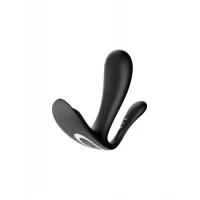 Подвійний смарт-вібратор у трусики Satisfyer Top Secret+ Black — Переглянути зображення 1