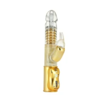 Вібратор-кролик Dorcel Orgasmic Rabbit Gold з перлинним масажем — Просмотреть изображение 1
