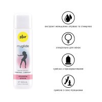 Збуджувальна змазка на водній основі pjur my glide 100 мл, із женьшенем, зігріває