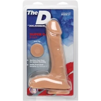 Фалоімітатор Doc Johnson The D - Super D - 9 Inch With Balls - ULTRASKYN, діаметр 5,1 см — Просмотреть изображение 2