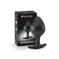 Силіконова анальна пробка Mystim Rocking Force L для електростимулятора, діаметр 4,7 см