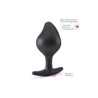 Силіконова анальна пробка Mystim Rocking Force L для електростимулятора, діаметр 4,7 см