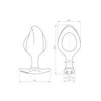Силіконова анальна пробка Mystim Rocking Force L для електростимулятора, діаметр 4,7 см