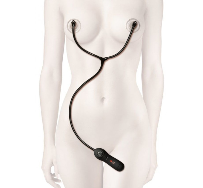 Автоматична помпа для сосків з вібрацією Doc Johnson Kink - Swell - Auto Nipple Sucker Cups