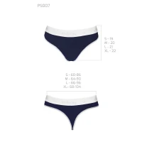 Спортивні трусики-стрінги Passion PS007 PANTIES M, navy blue — Просмотреть изображение 6