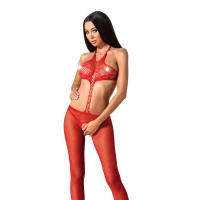 Відкритий бодістокінг Passion BS080 red — Переглянути зображення 1