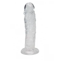 Прозорий фалоімітатор Alive Jelly Dildo Empire, ТПЕ, присоска, діаметр 4,3см, довжина 19,3см — Переглянути зображення 1