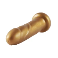 Золотий фалоімітатор Hismith 6.8″ Golden Silicone Dildo, система KlicLok — Переглянути зображення 4
