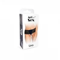 Сексуальні трусики Art of Sex - Lina з перлинами, розмір XS-M — Переглянути зображення 3