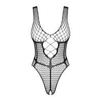 Бодістокінг із великої сітки з доступом Obsessive B117 teddy S/M/L, чорний — Переглянути зображення 5