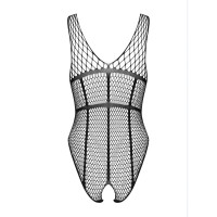 Бодистокинг из крупной сетки с доступом Obsessive B117 teddy S/M/L, черный