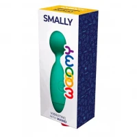 Мінівібромасажер Wooomy Smally Mini Wand Turquoise — Переглянути зображення 4