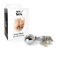 Прикраса на тіло Art of Sex - Long Wear з металевою анальною пробкою М — Переглянути зображення 4