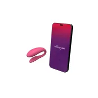 Смарт-вібратор для пар We-Vibe Sync Lite Pink, 10 віброрежимів, можна поєднувати з проникним сексом — Переглянути зображення 1