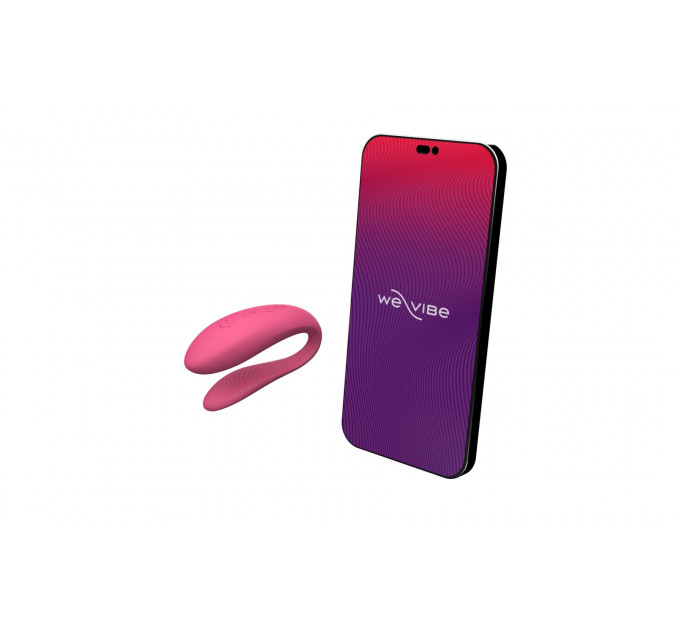 Смарт-вібратор для пар We-Vibe Sync Lite Pink, 10 віброрежимів, можна поєднувати з проникним сексом