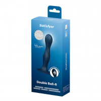 Дилдо Satisfyer Double Ball-R Dark Blue, унисекс, подвижные шарики внутри, на присоске — Просмотреть изображение 4