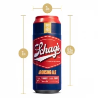Мастурбатор – банка пива Blush Schag's Arousing Ale Masturbator – Frosted, самозмащуваний, вакуум — Переглянути зображення 6