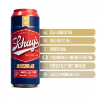 Мастурбатор – банка пива Blush Schag's Arousing Ale Masturbator – Frosted, самозмащуваний, вакуум — Переглянути зображення 3