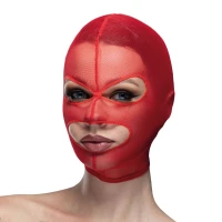 Маска сітка з відкритим ротом та очима Feral Feelings - Mask Red — Просмотреть изображение 1