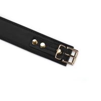 Нашийник з повідцем Liebe Seele Black Organosilicon Collar with Leash, екошкіра — Переглянути зображення 10