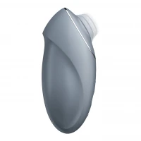 Вібростимулятор-пульсатор Satisfyer Tap &amp; Climax 1 Bluegrey, ефект постукування пальцем, 2 мотори — Переглянути зображення 2