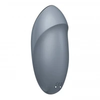 Вібростимулятор-пульсатор Satisfyer Tap &amp; Climax 1 Bluegrey, ефект постукування пальцем, 2 мотори — Переглянути зображення 5
