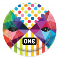 Набір презервативів ONE Classic Select Artist Collection, 100 шт, зі змазкою, паковання-тубус — Переглянути зображення 6