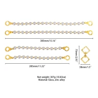 Перлинний набір для фіксації LOCKINK Pearl Bondage &amp; Restraint Set, наручники, поножі, повідець — Просмотреть изображение 9