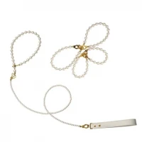 Перлинний набір для фіксації LOCKINK Pearl Bondage &amp; Restraint Set, наручники, поножі, повідець — Просмотреть изображение 1