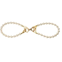 Перлинний набір для фіксації LOCKINK Pearl Bondage &amp; Restraint Set, наручники, поножі, повідець — Просмотреть изображение 4