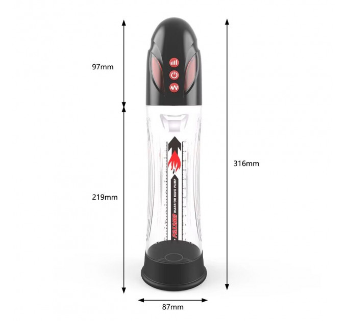 Автоматична гідропомпа 2в1 (вода/повітря) Water Bath, 2 режими, індикація рівня вакууму
