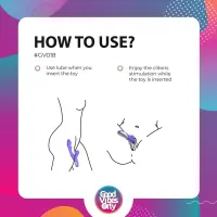 Вібратор-кролик із вагінальним відростком Good Vibes Only – Tess Rabbit Vibrator with G-Spot Stimulator — Переглянути зображення 10