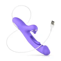 Вібратор-кролик із вагінальним відростком Good Vibes Only – Tess Rabbit Vibrator with G-Spot Stimulator — Переглянути зображення 6