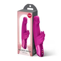 Вібратор-кролик Fun Factory Wicked Angel Magenta, 10 режимів, працює від батарейок — Просмотреть изображение 6