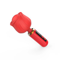 Вибромассажер Loviss Rose Mini Massage Wand Vibrator, головка в виде розы, 9 режимов — Просмотреть изображение 5
