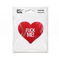 Пестис-сердечки Art of Sex - Fuck me, красный — Просмотреть изображение 3