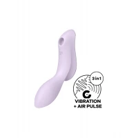 Вакуумний стимулятор з вібрацією Satisfyer Curvy Trinity 2 Violet — Переглянути зображення 1