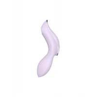 Вакуумний стимулятор з вібрацією Satisfyer Curvy Trinity 2 Violet — Переглянути зображення 2