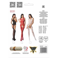 Бодістокінг Passion BS061 red, комбінезон, імітація панчіх — Переглянути зображення 5