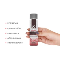Розігрівальна змазка-крем з кокосовою олією JO Coconut Hybrid WARMING (120 мл) біла — Переглянути зображення 2