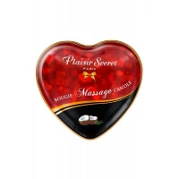 Масажна свічка серце Plaisirs Secrets Coconut (35 мл) — Просмотреть изображение 2